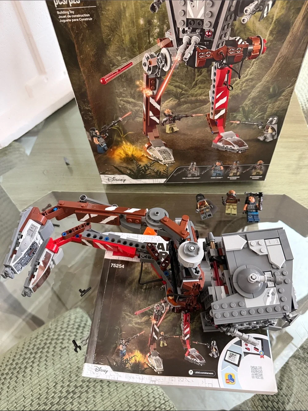 Lego Star Wars Gray & Red AT-ST Walker Building Set Man